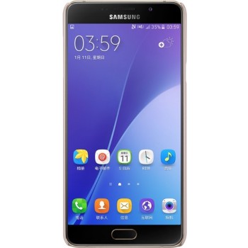 Nillkin f. shield dėklas auksinis + plėvelė (Samsung galaxy a7 2016 telefonui)